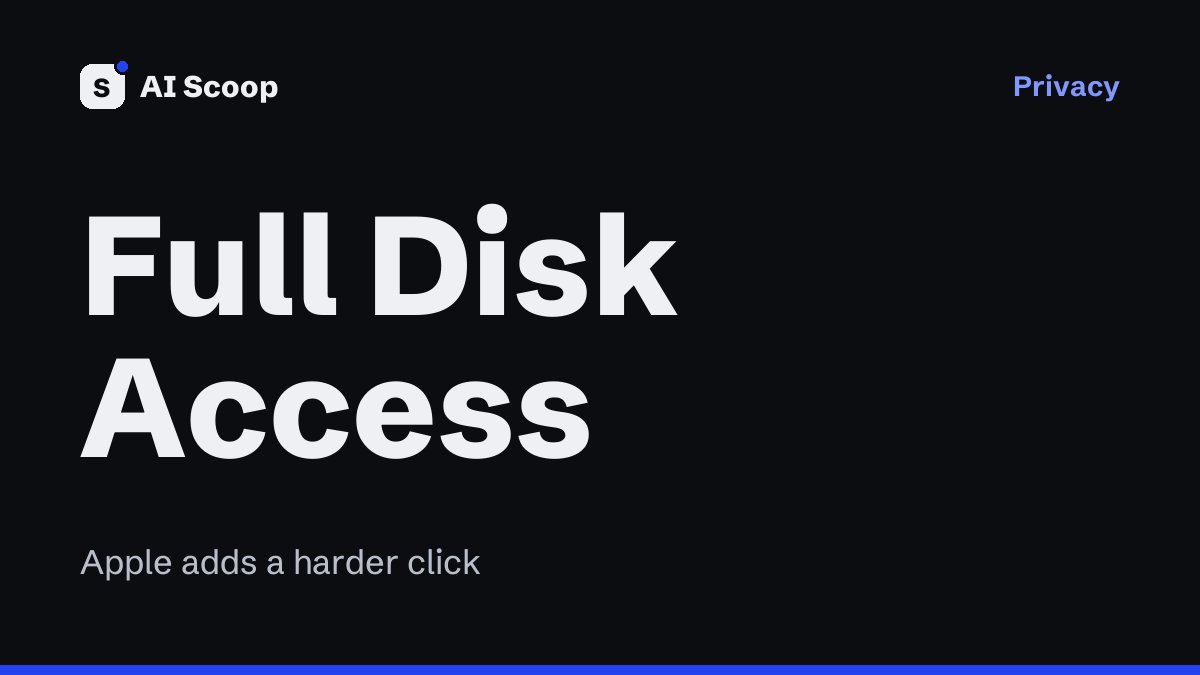 Illustration of a sandbox boundary with a single item crossing it, for the story on Apple tightening macOS Full Disk Access because of AI agents