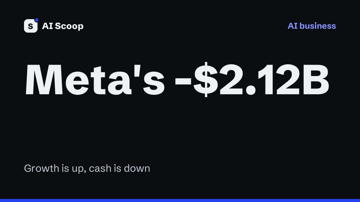 Text cover reading Meta's minus $2.12B, for the story on Meta's negative free cash flow and new Class C shares